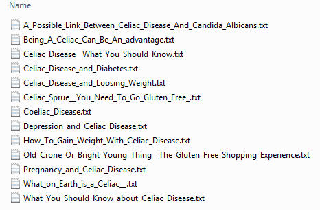 Celiac Disease PLR Articles