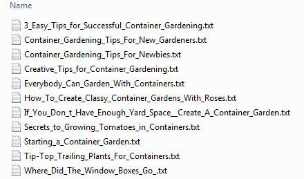 container gardens plr articles
