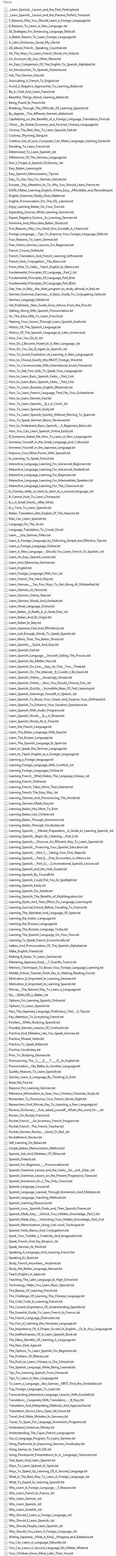 Language Learning PLR Articles