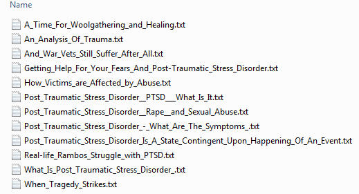 PTSD PLR Articles