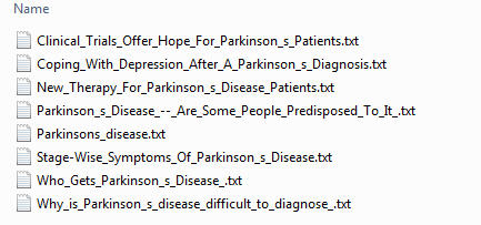 Parkinsons Disease PLR Articles
