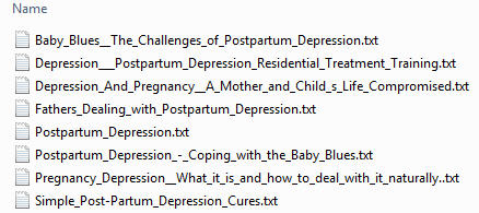 Postpartum Depression PLR Articles