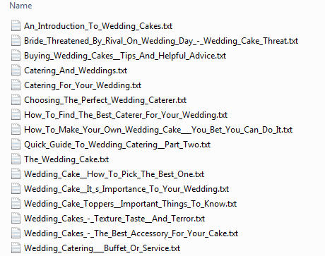 Wedding Cake PLR Articles